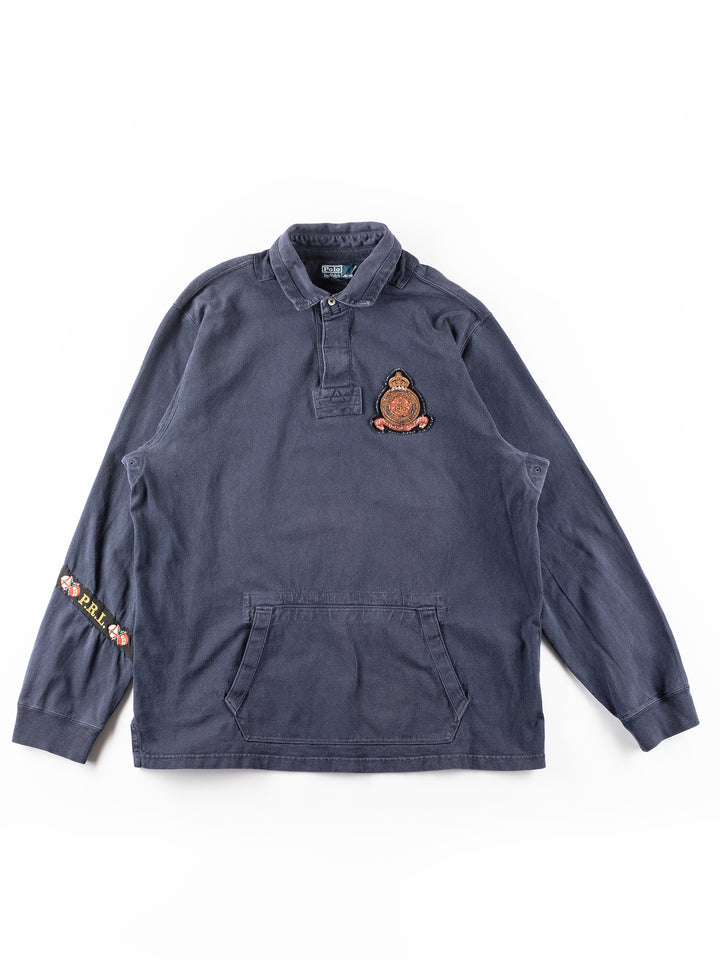 Vintage 00's Men Ralph Lauren Rugby Sweatshirt with Crest
