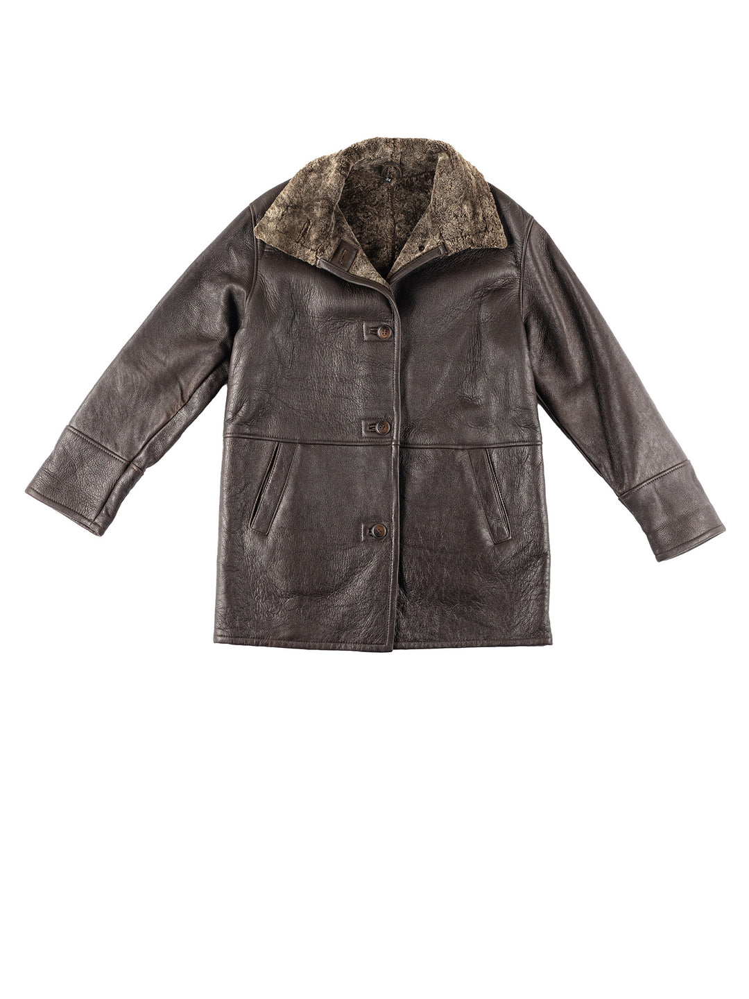 Vintage 90's Women Sheepskin Coat in