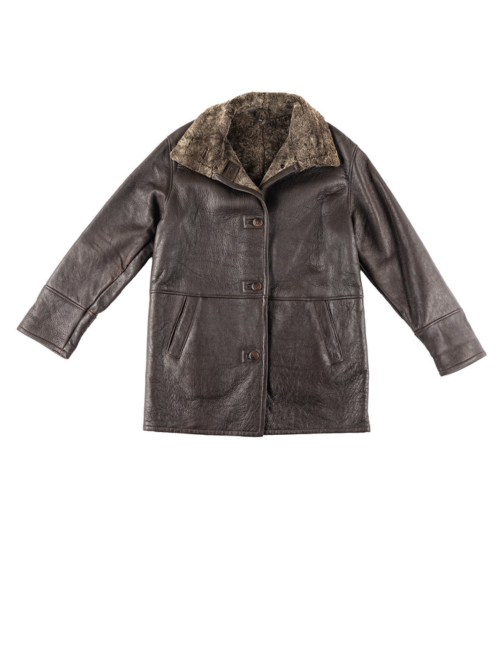 Vintage 90's Women Sheepskin Coat in