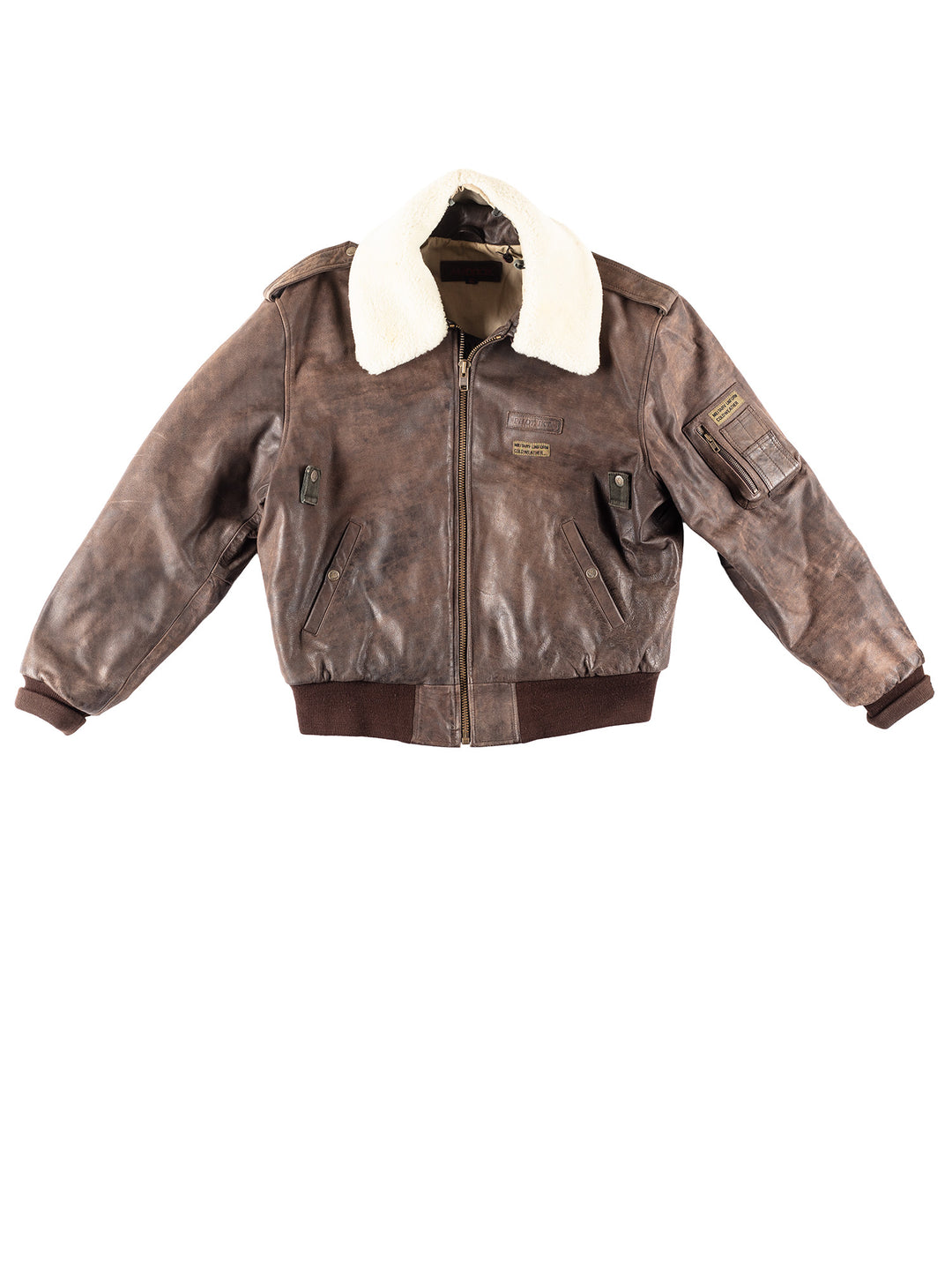 Vintage 00's Men Leather Jacket in Brown
