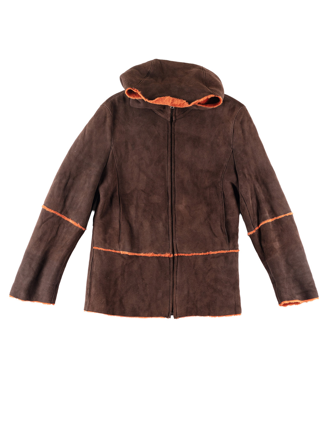 Vintage 00's Women Sheepskin Coat in Brown