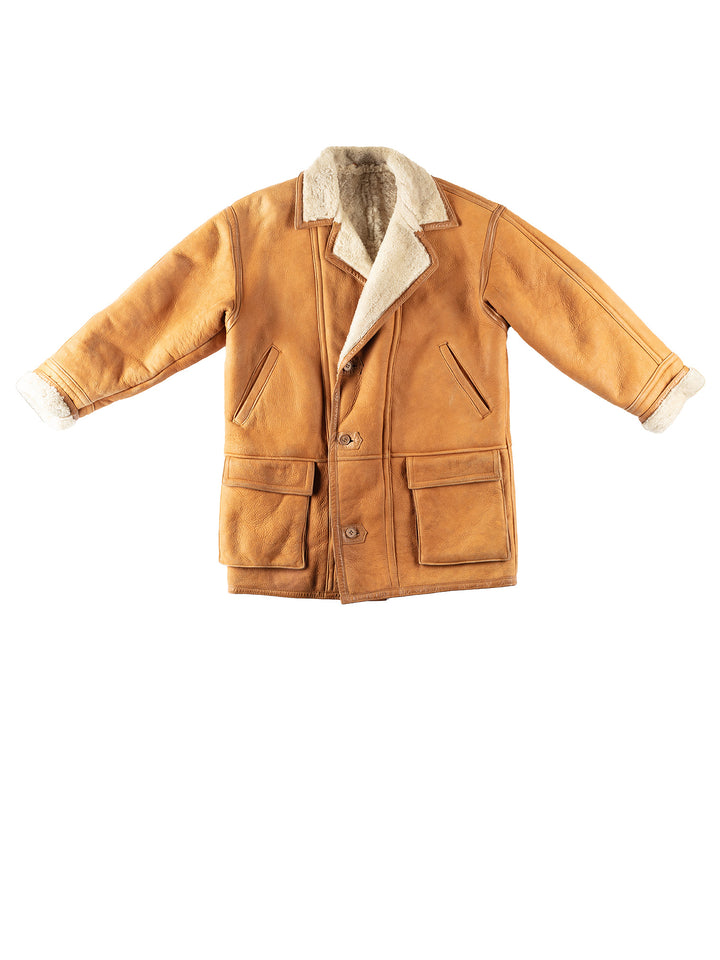 Vintage 80's Men Coat in BrownVN160