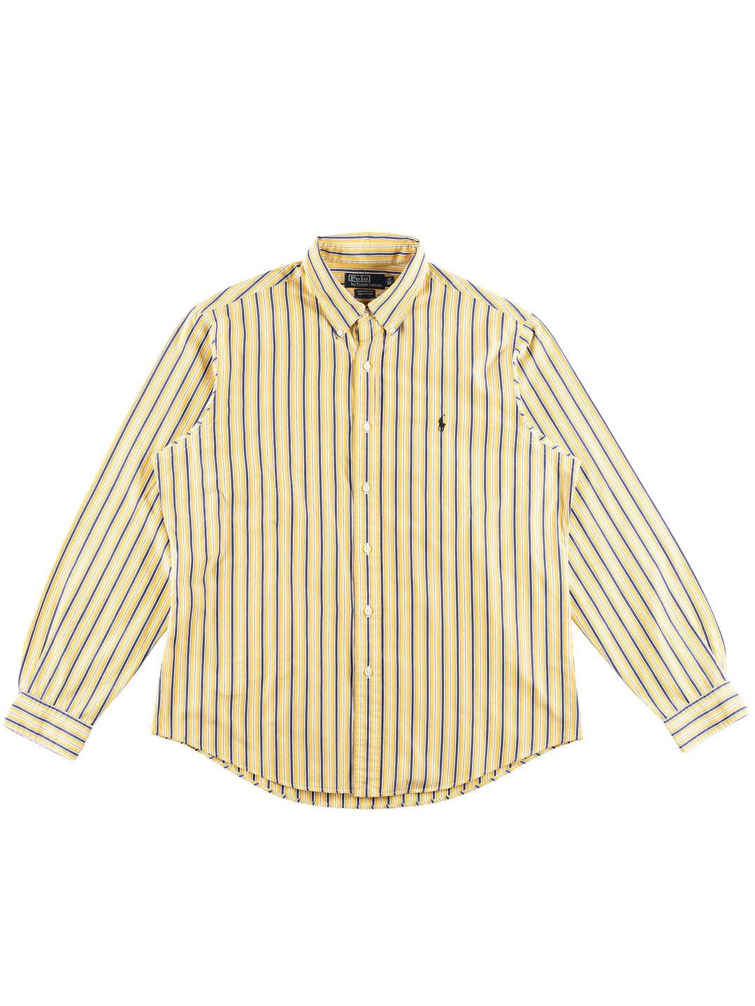 Vintage 00. gadu vīriešu Ralph Lauren krekls dzeltenā krāsā