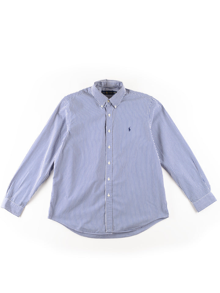 Vintage 90's Men Ralph Lauren Shirt in Blue