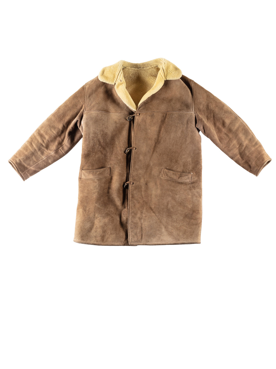 Vintage 80's Men Sheepskin Coat in BeigeVN399