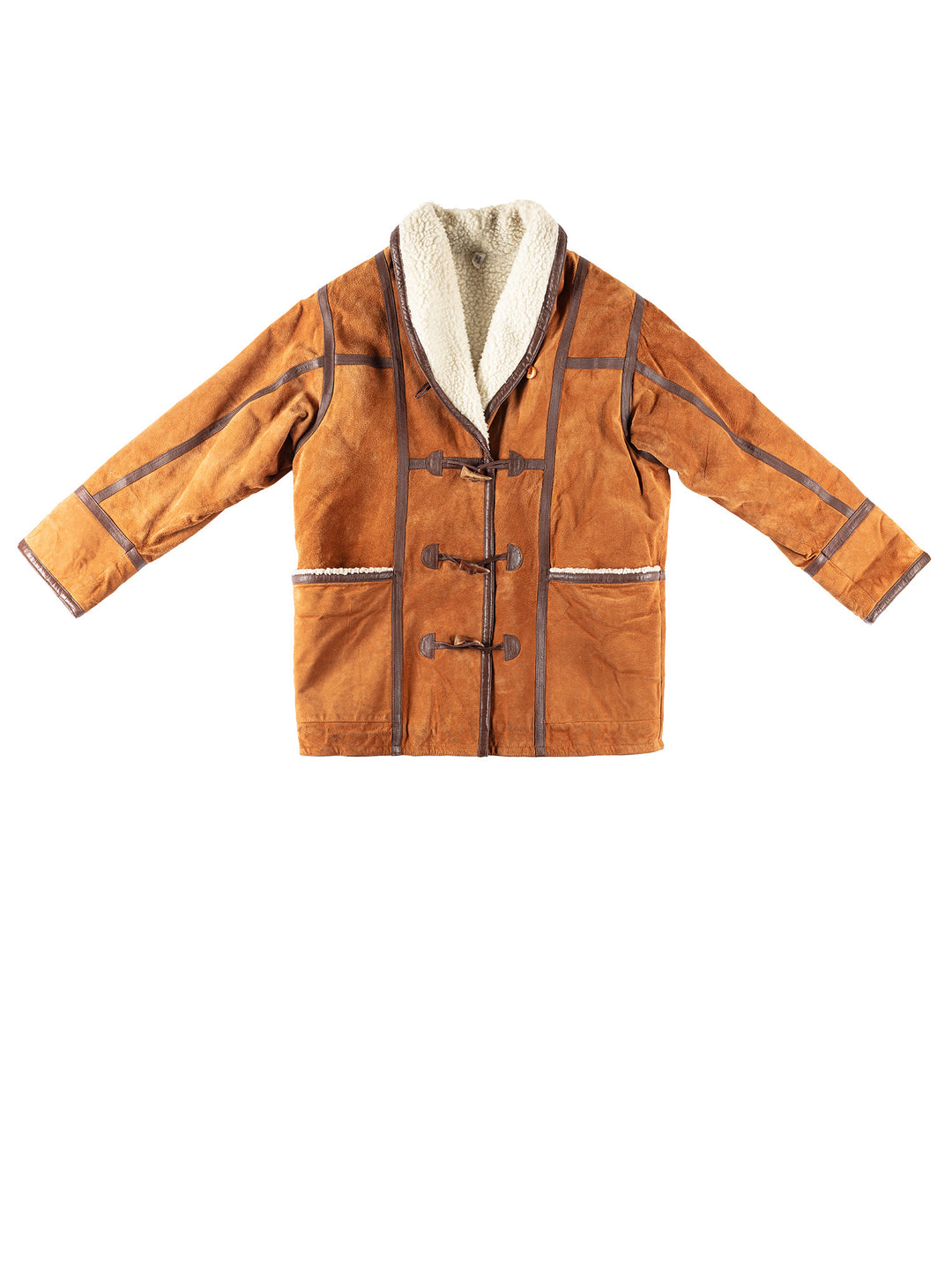 Vintage 90's Women Sheepskin Coat in BrownMN207