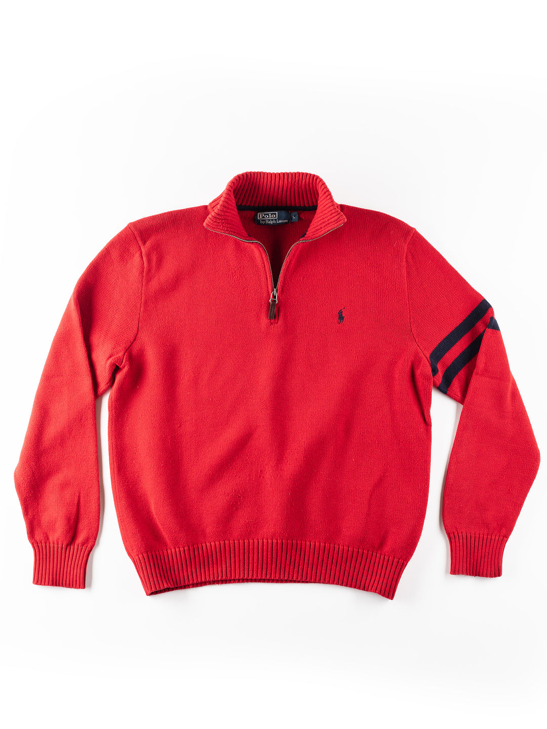 Vintage 2000. gadu vīriešu Ralph Lauren džemperis sarkanā krāsā