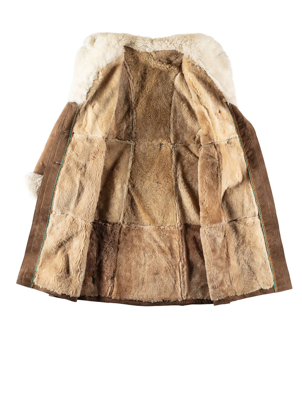 Vintage 70's Women Sheepskin Coat in BrownMN264