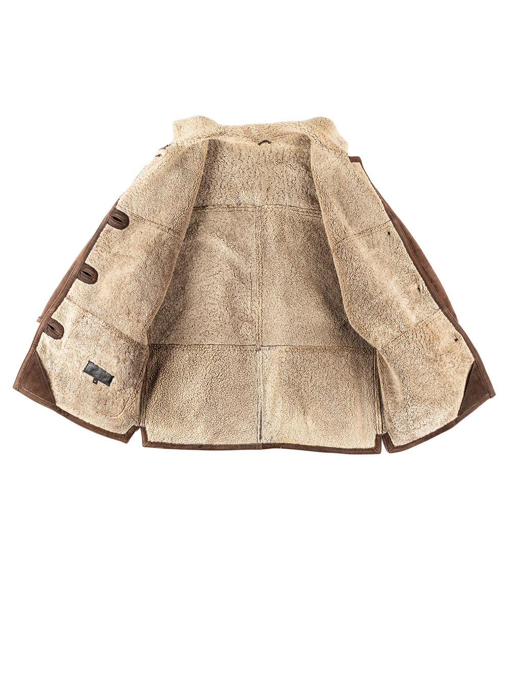 Vintage 90's Women Sheepskin Coat in BrownMN206