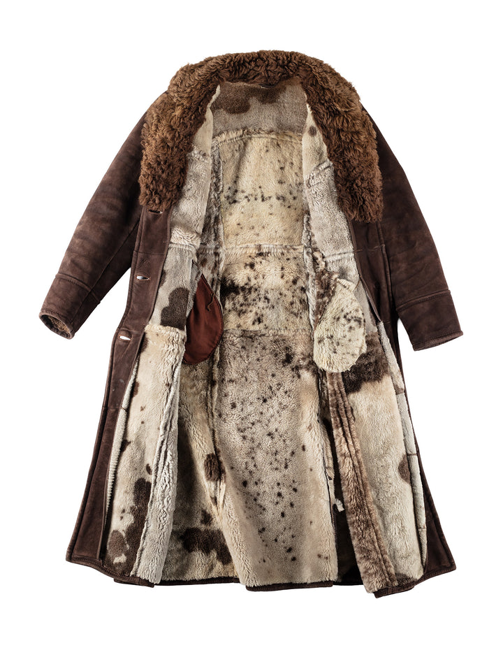 Vintage 70's Women Sheepskin Coat in BrownMN147