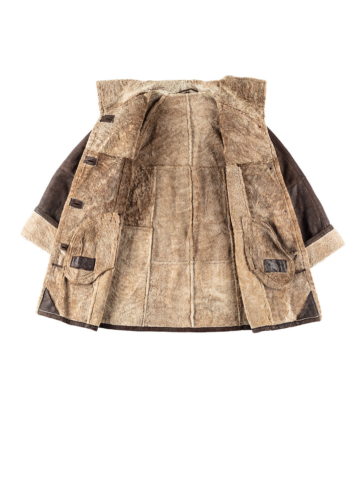 Vintage 70's Women Sheepskin Coat in BrownMN194