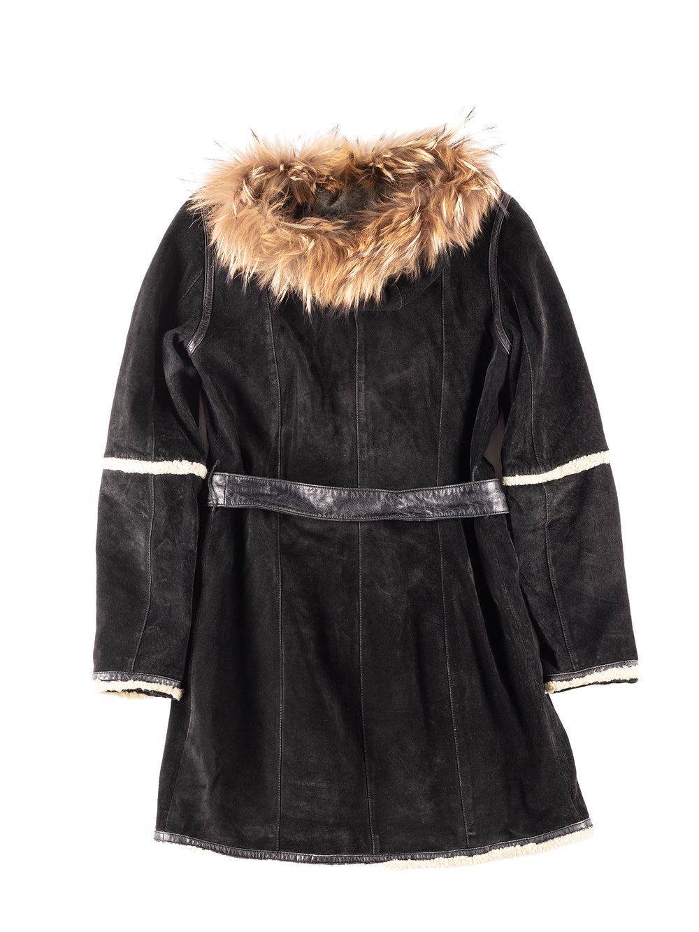 Vintage 00's Women Fur Coat in Black