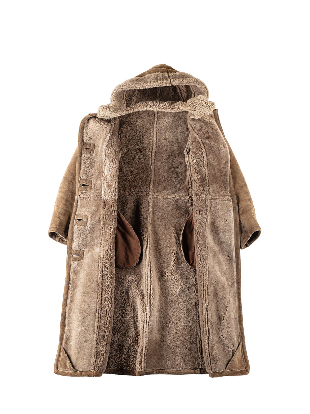 Vintage 70's Women Sheepskin Coat in BeigeMN137