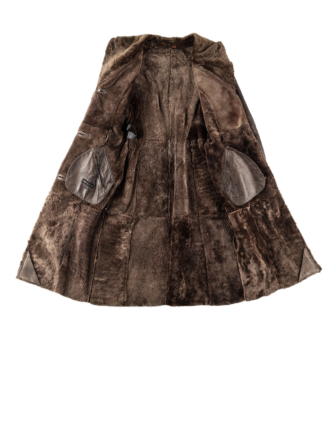 Vintage 70's Women Sheepskin Coat in BrownMN636