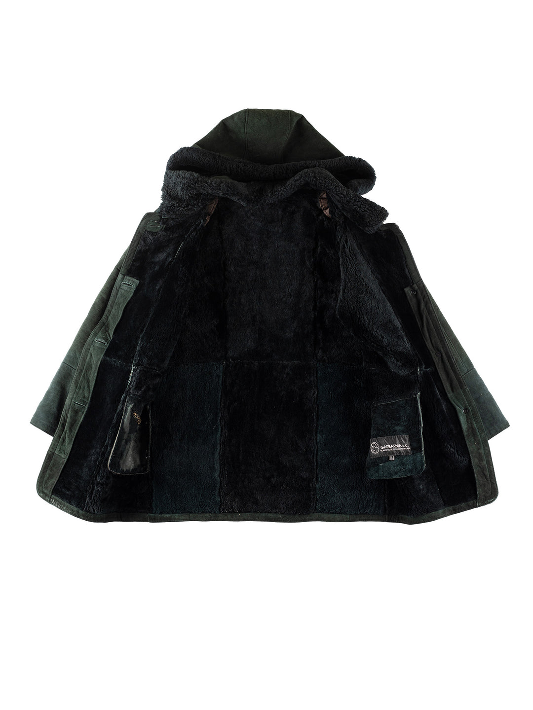 Vintage 90's Men Sheepskin Coat in GreenMN188