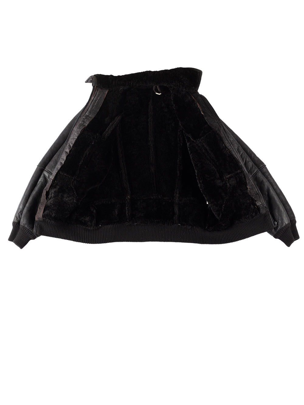 Vintage 90's Men Sheepskin Jacket in BlackVN284