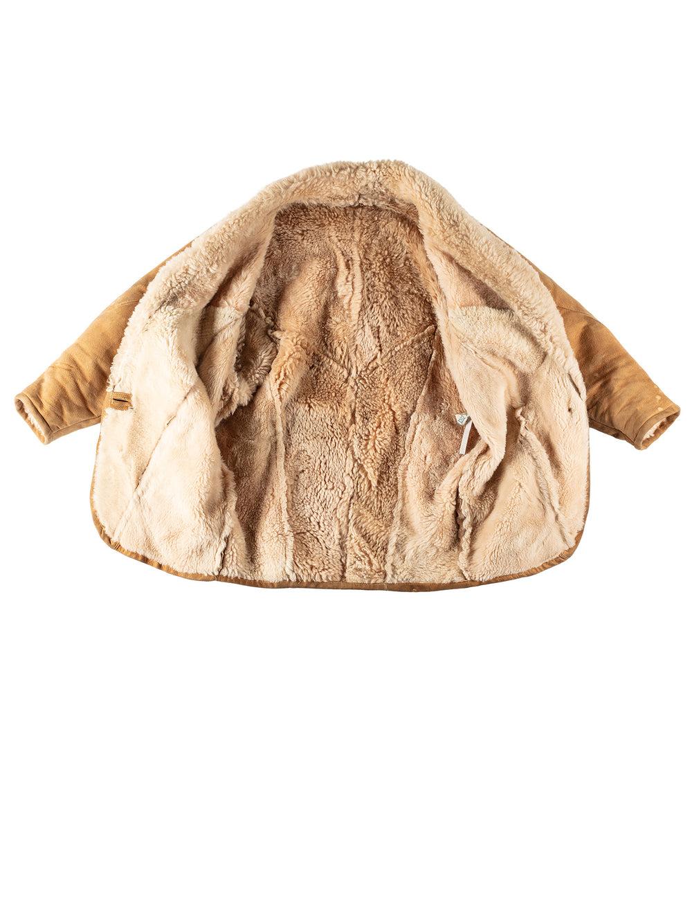 Vintage 80's Women Sheepskin Coat in BrownMN523