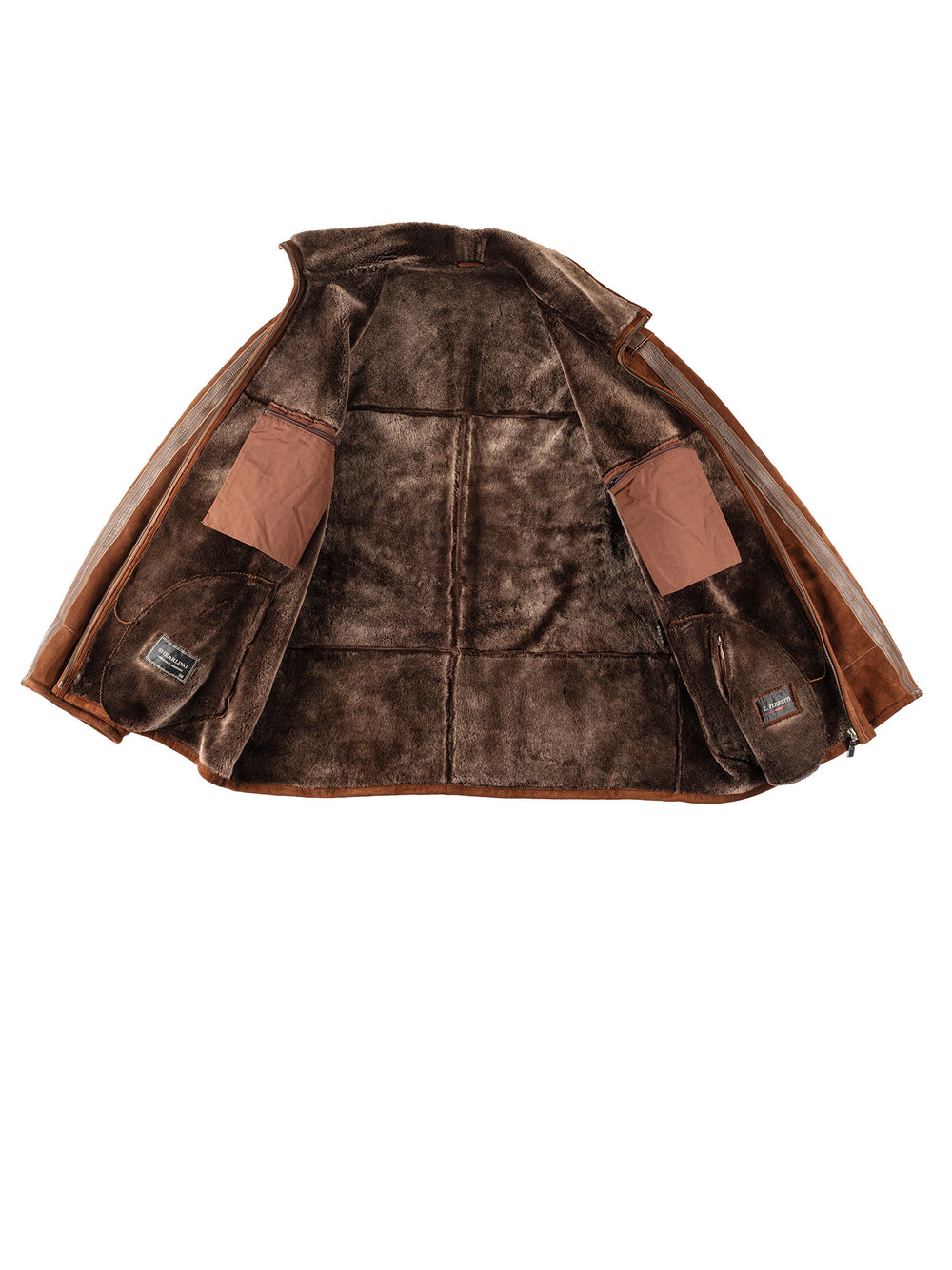 Vintage 90's Men Sheepskin Jacket in BrownVN212