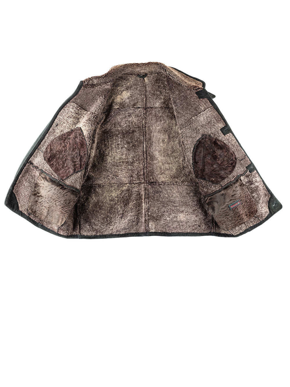Vintage 90's Men Sheepskin Coat in GreenVN265