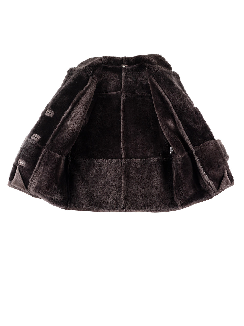 Vintage 80's Women Sheepskin Coat in PurpleMN278