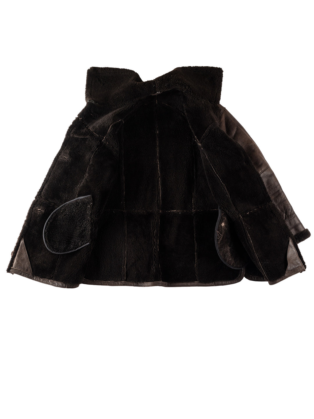 Vintage 80's Women Sheepskin Coat in BrownMN352