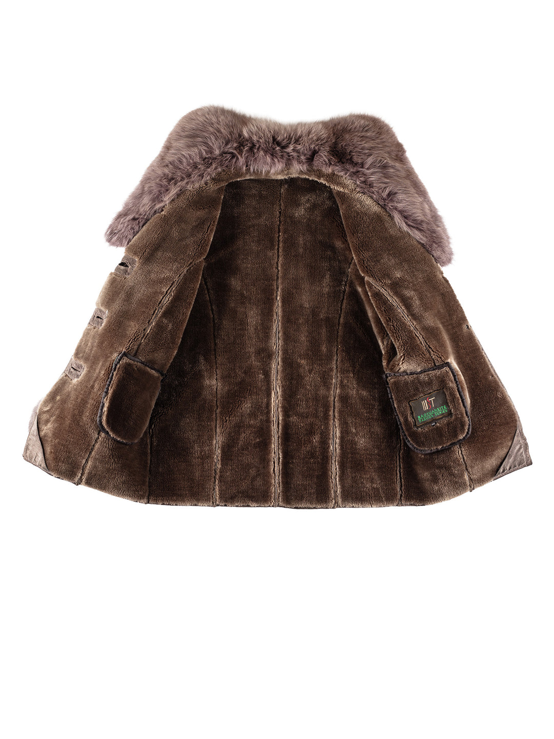 Vintage 90's Women Sheepskin Coat in PurpleMN227