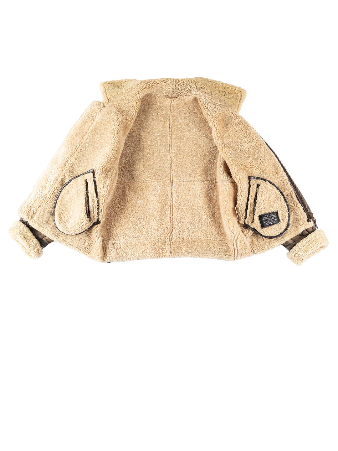 Vintage 80's Men Sheepskin Jacket in BrownVN267