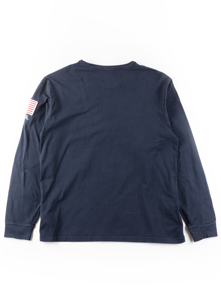 Vintage 00's Men Ralph Lauren Sweatshirt in Blue
