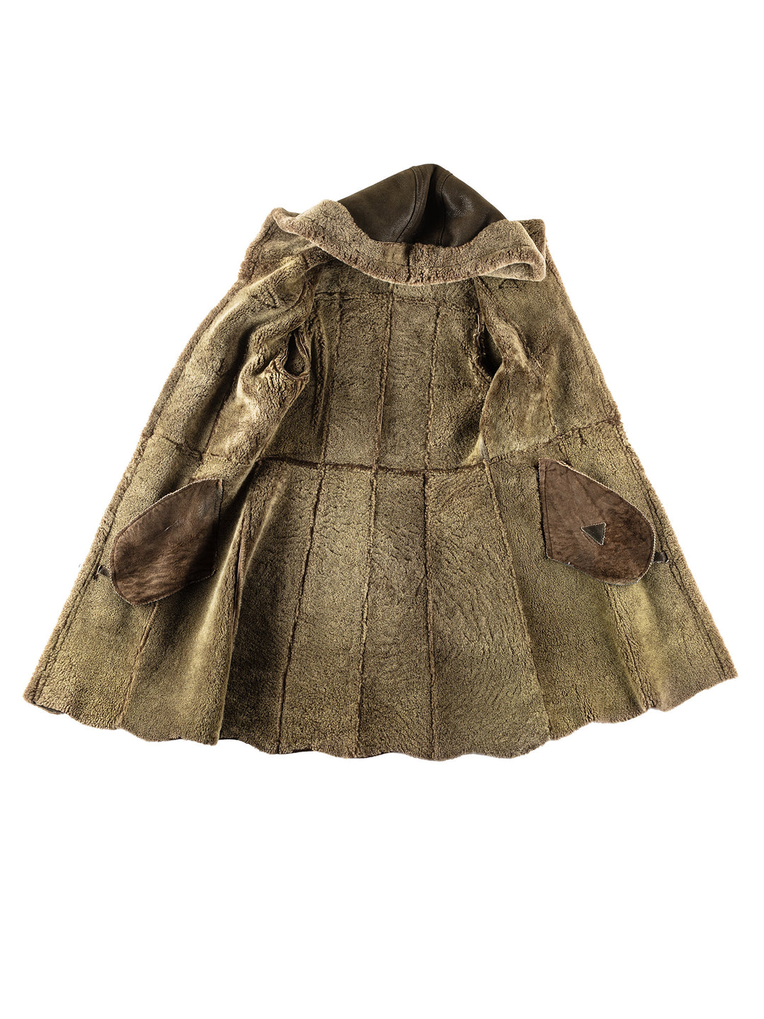 Vintage 70's Women Sheepskin Coat in GreenMN248