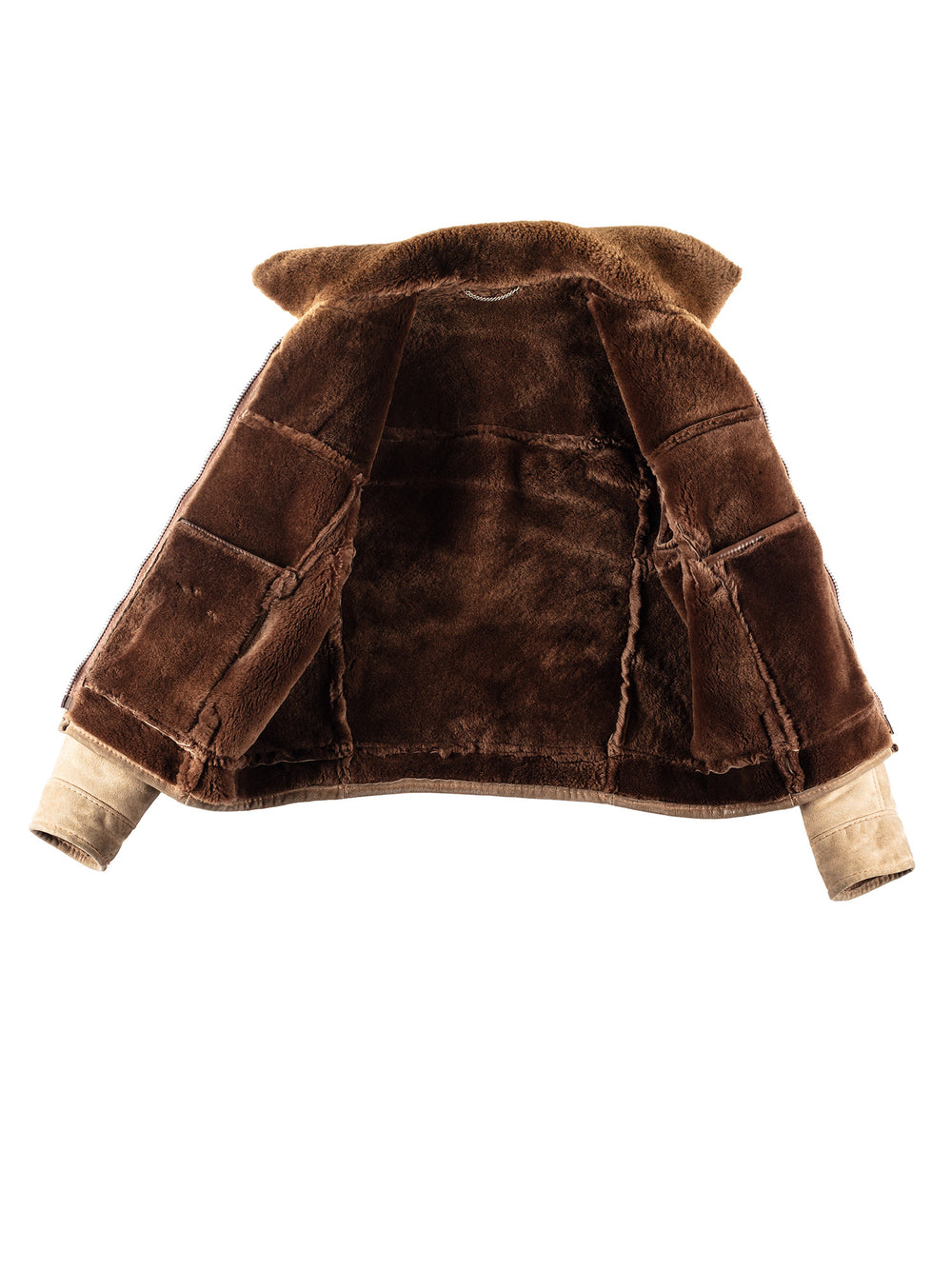 Vintage 70's Men Sheepskin Jacket in BeigeVN254