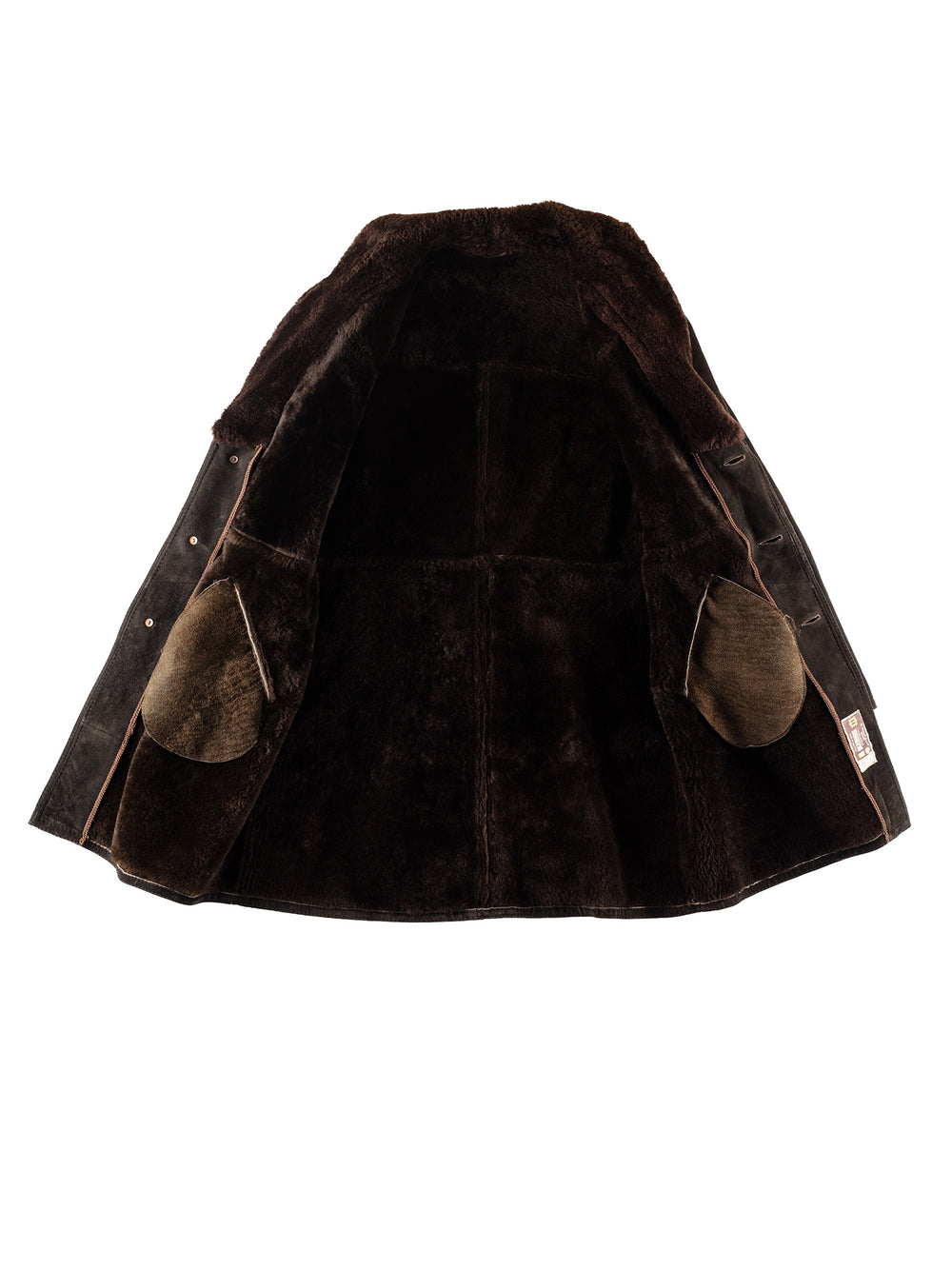 Vintage 70's Men Sheepskin Coat in BrownVN262