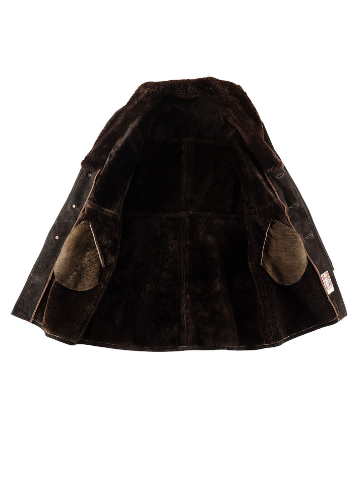 Vintage 70's Men Sheepskin Coat in BrownVN262