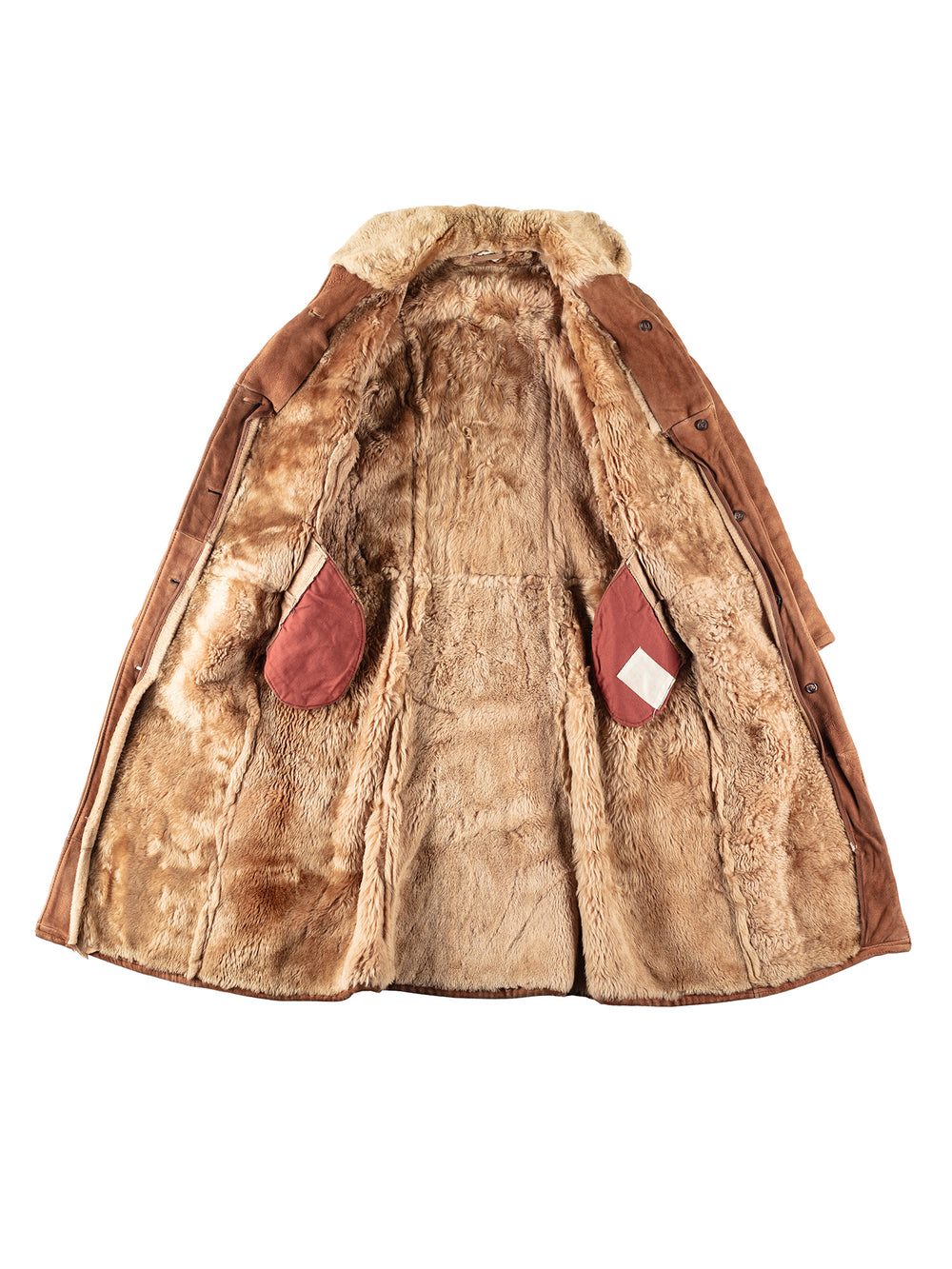 Vintage 70's Women Sheepskin Coat in BrownMN196