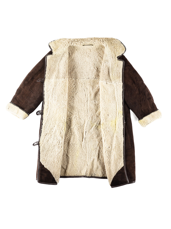 Vintage 70's Women Sheepskin Coat in BrownMN195