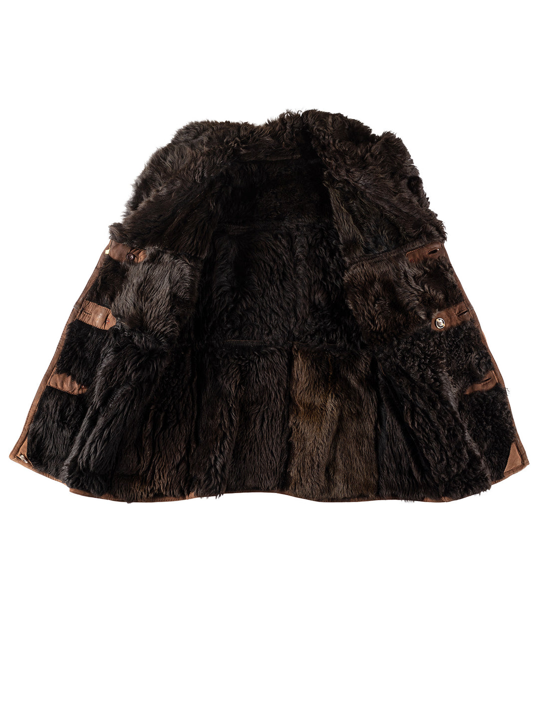 Vintage 70's Men Sheepskin Coat in BrownVN131
