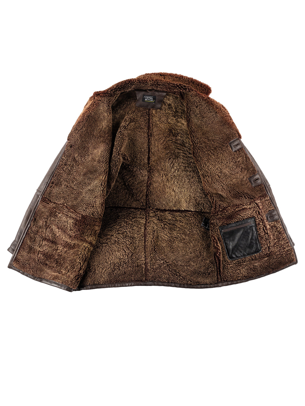 Vintage 90's Men Sheepskin Coat in BrownVN234