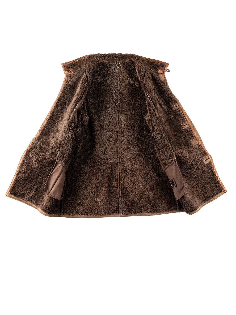 Vintage 80's Men Sheepskin Coat in BrownVN142