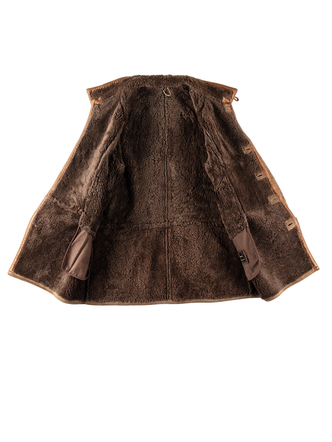 Vintage 80's Men Sheepskin Coat in BrownVN142