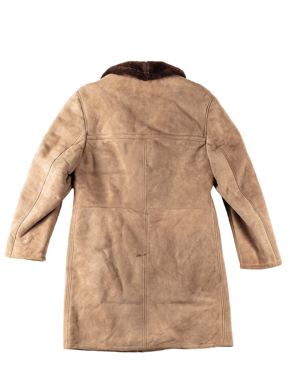 Vintage 70's Men Sheepskin Coat in BeigeVN144