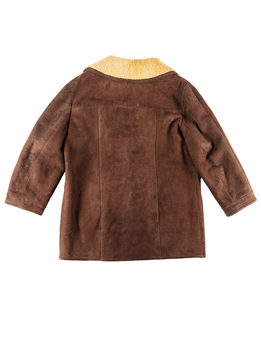 Vintage 70's Men Sheepskin Coat in Brown