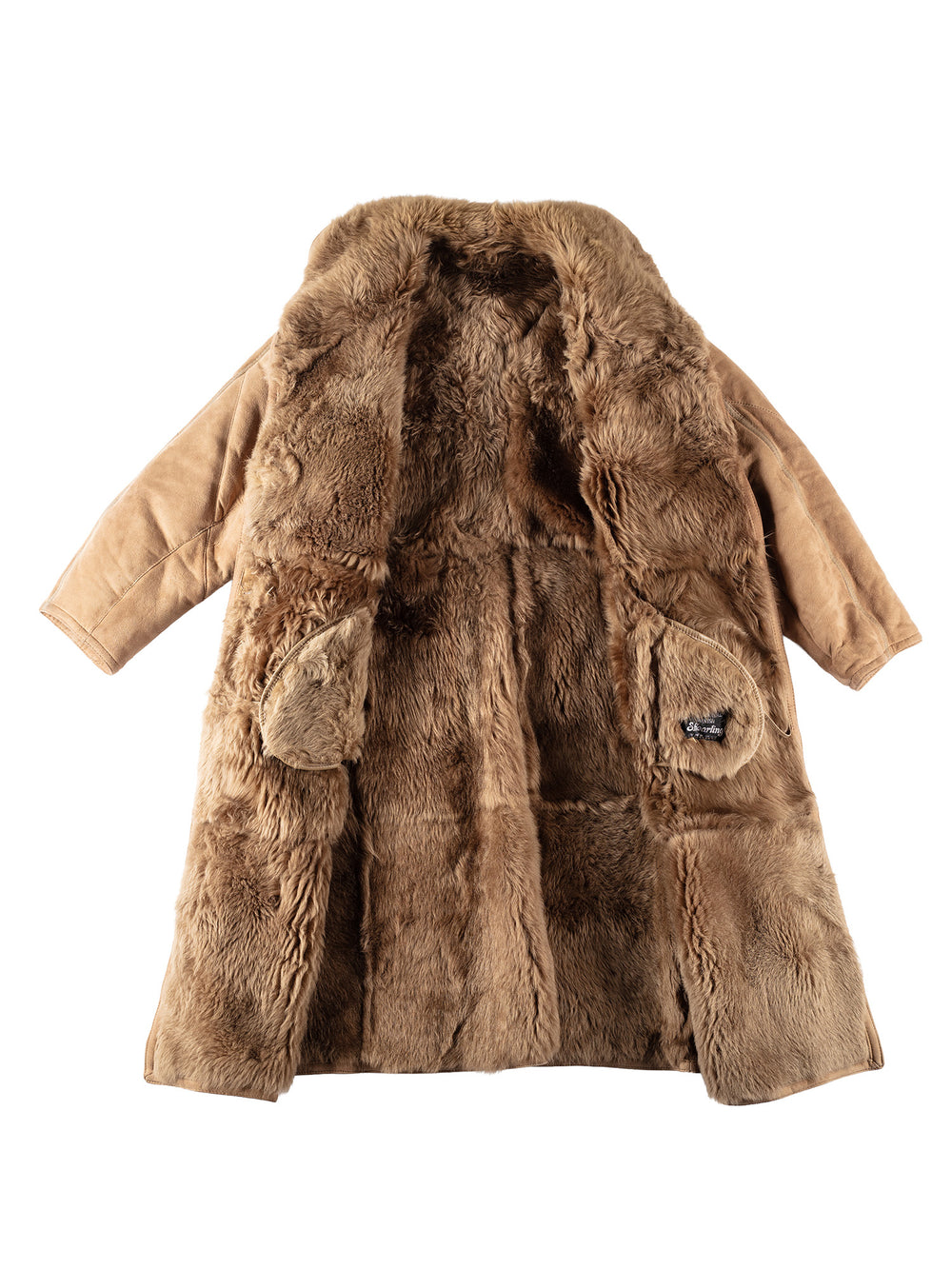 Vintage 80's Women Sheepskin Coat in BrownMN172