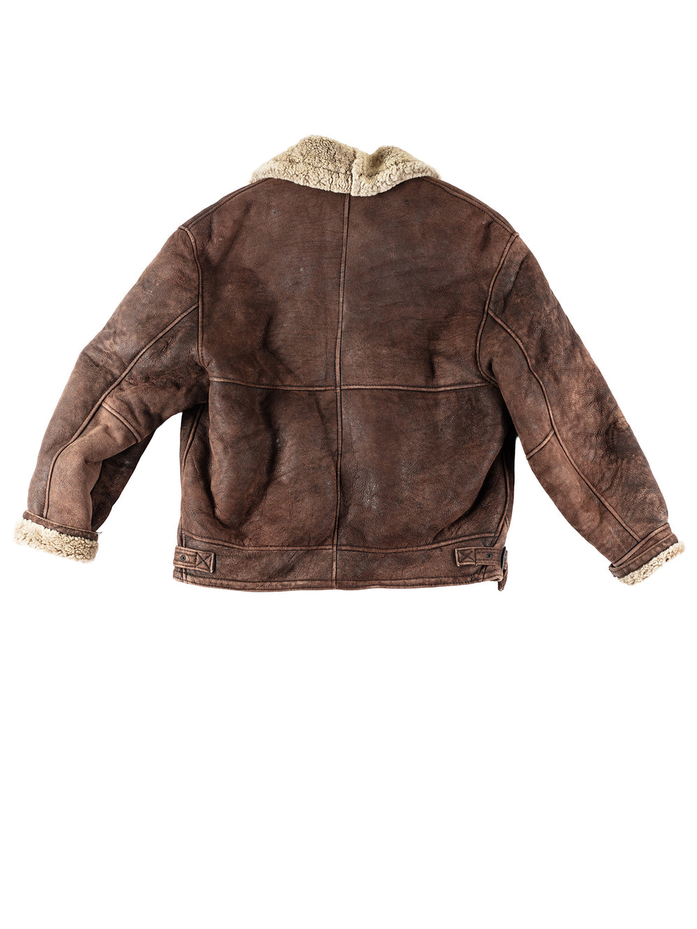 Vintage 90's Men Sheepskin Jacket in BrownVN102