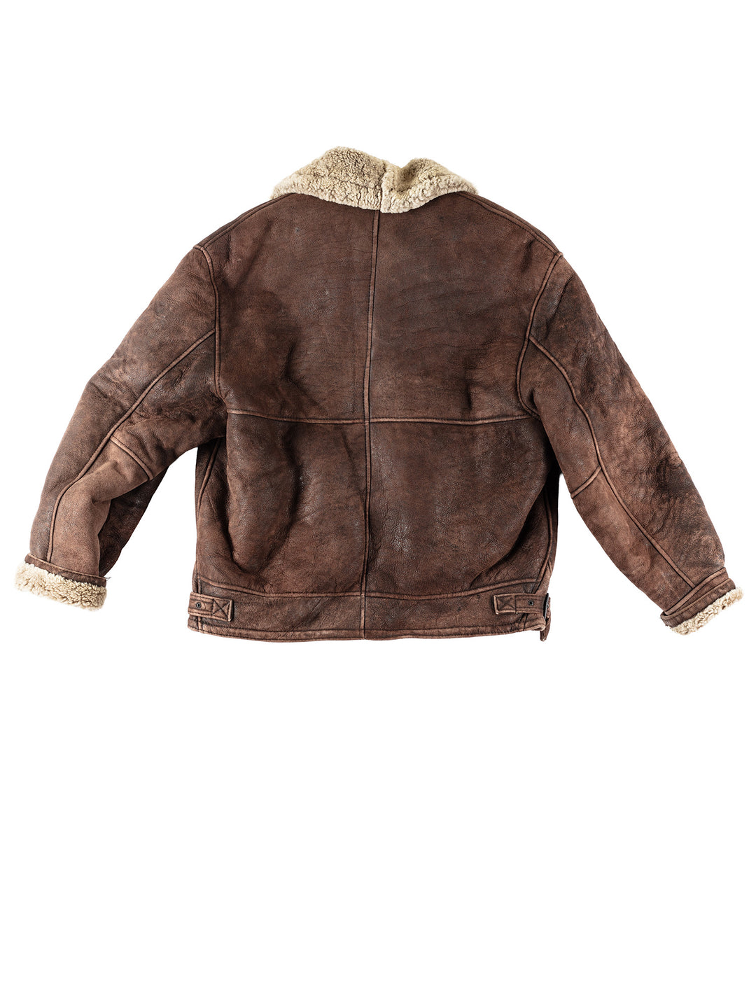 Vintage 90's Men Sheepskin Jacket in BrownVN102