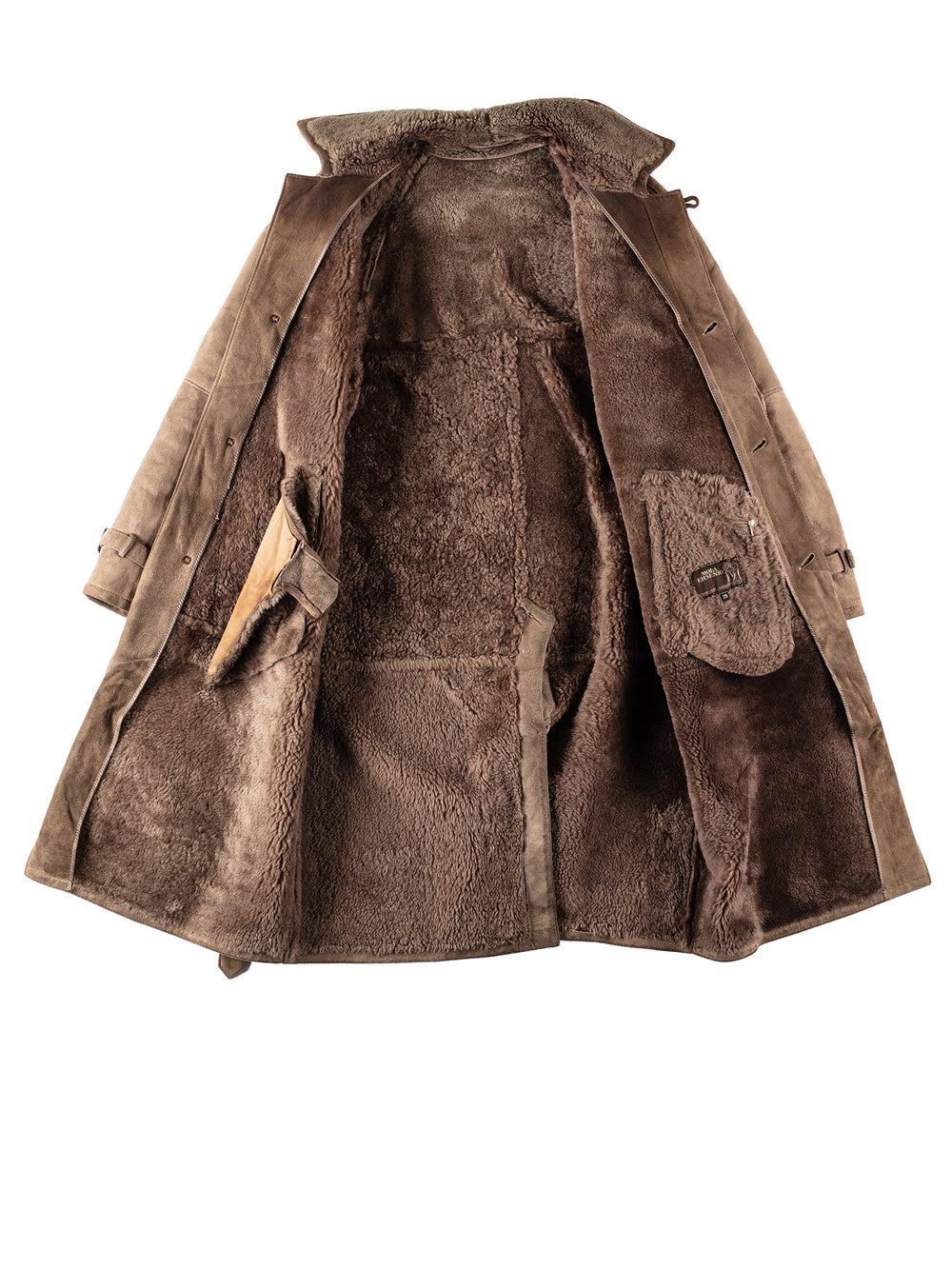 Vintage 80's Men Sheepskin Coat in BeigeVN123