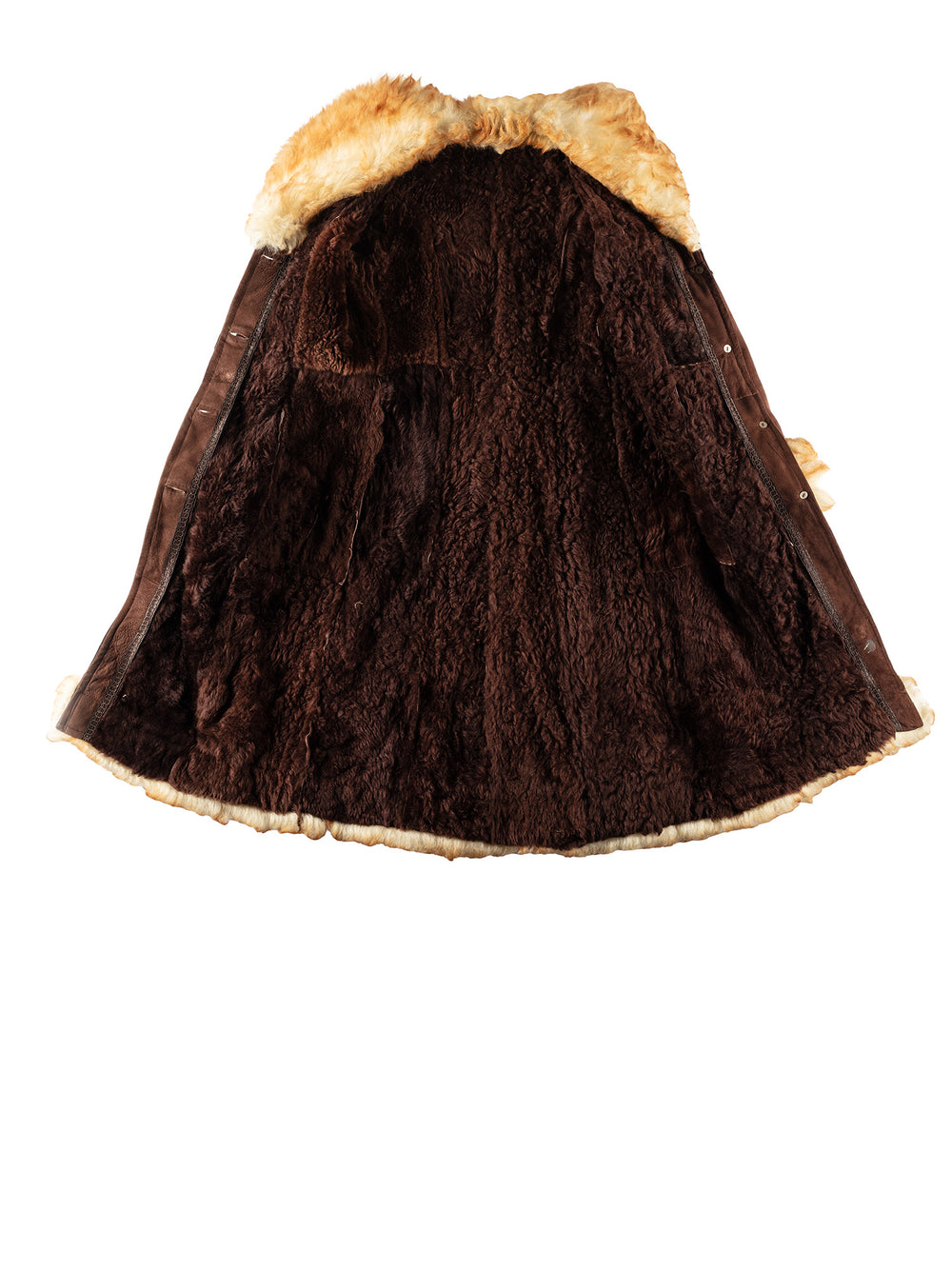 Vintage 70's Women Sheepskin Coat in BrownMN262