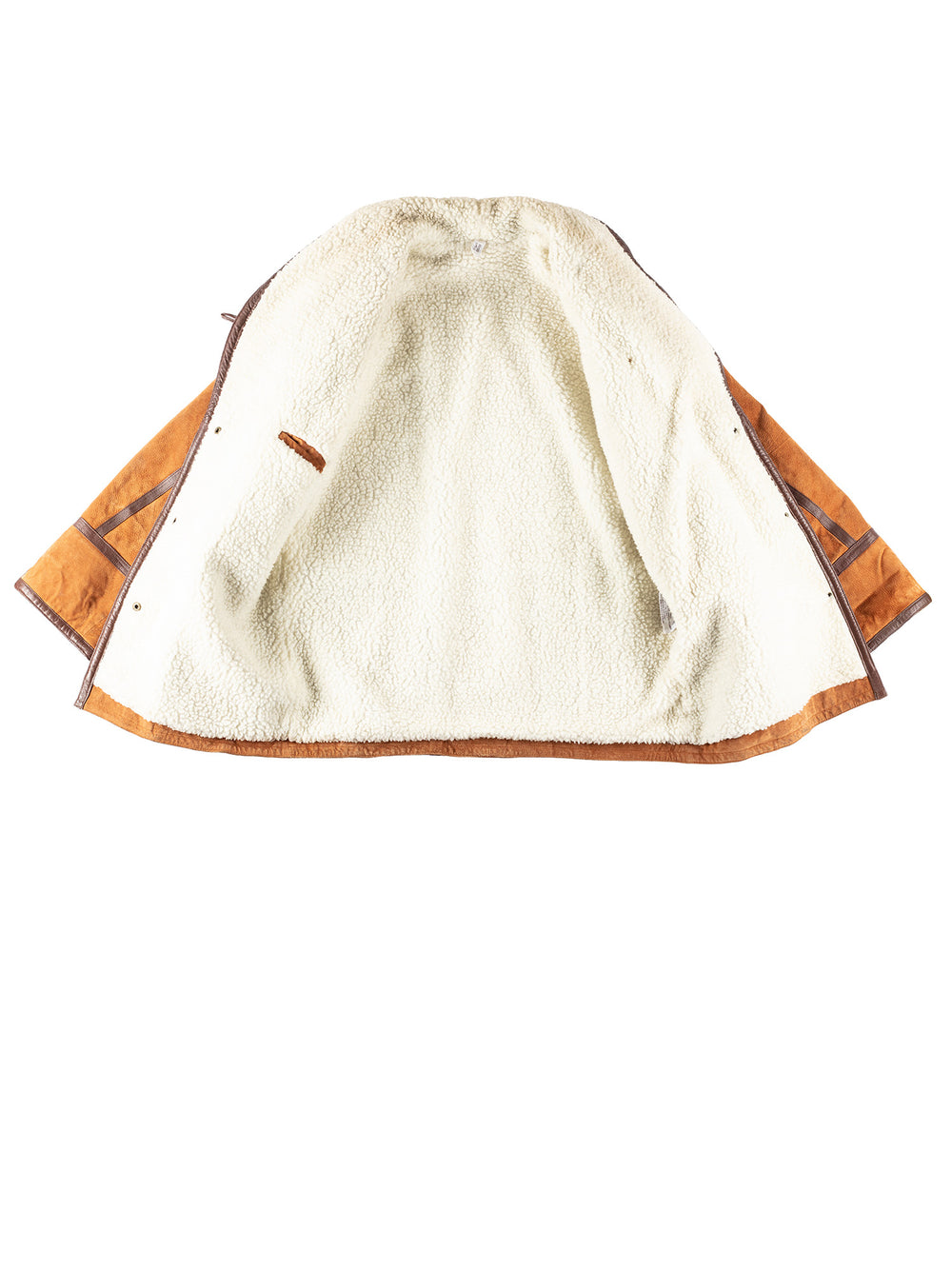 Vintage 90's Women Sheepskin Coat in BrownMN207