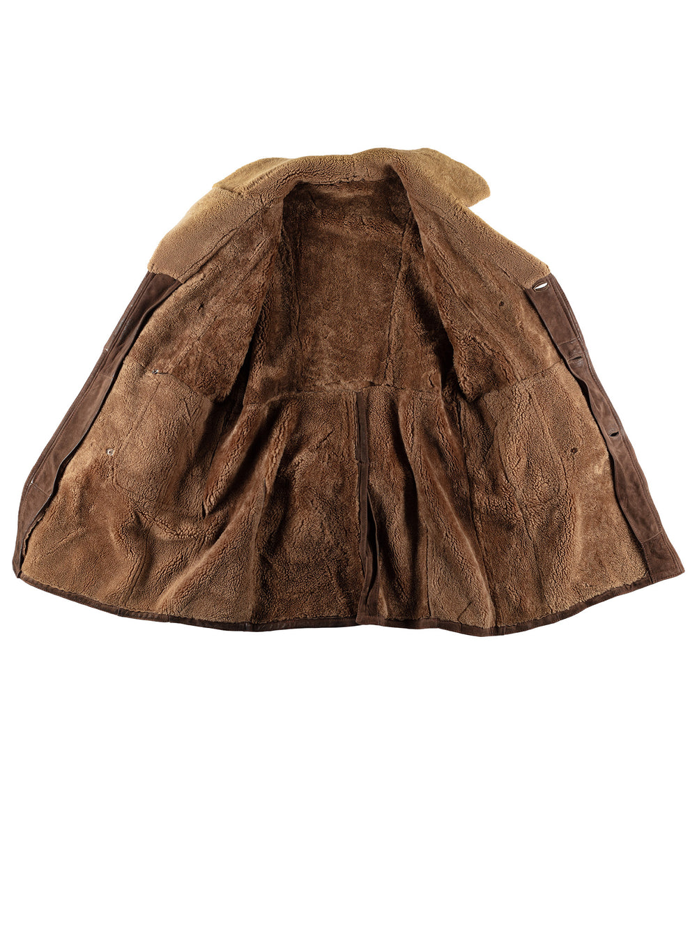 Vintage 70's Men Sheepskin Coat in BrownVN480