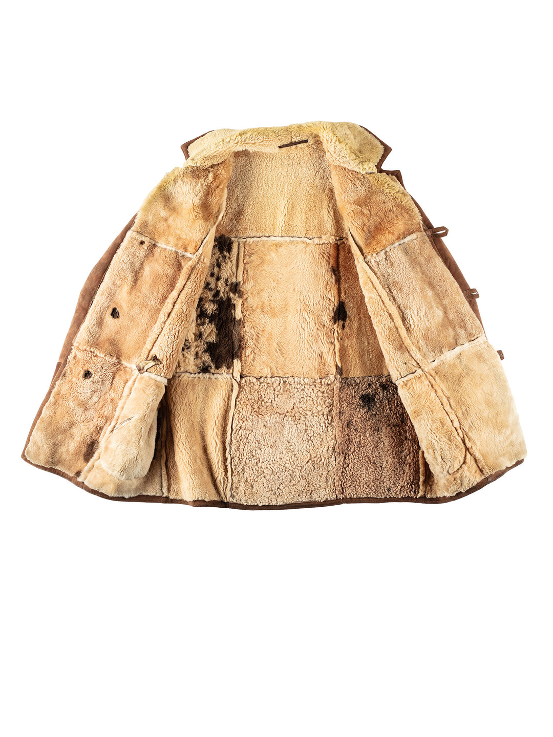 Vintage 80's Men Sheepskin Coat in BrownVN138