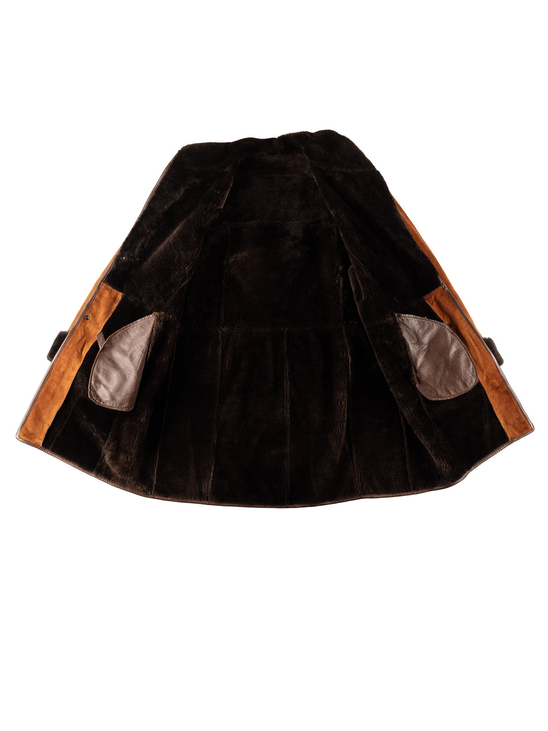 Vintage 70's Women Sheepskin Coat in BrownMN524