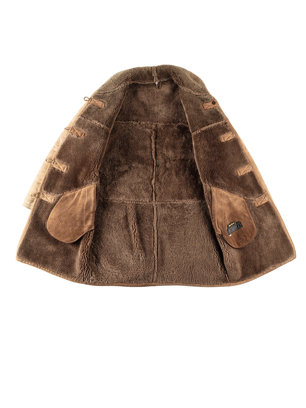 Vintage 80's Women Sheepskin Coat in BeigeMN199